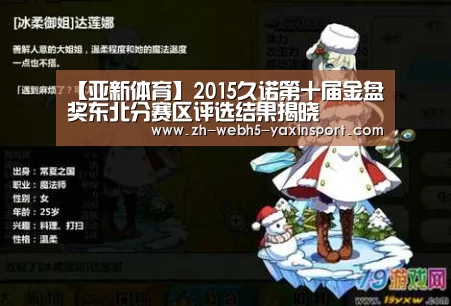 【亚新体育】2015久诺第十届金盘奖东北分赛区评选结果揭晓(图2) 亚新app